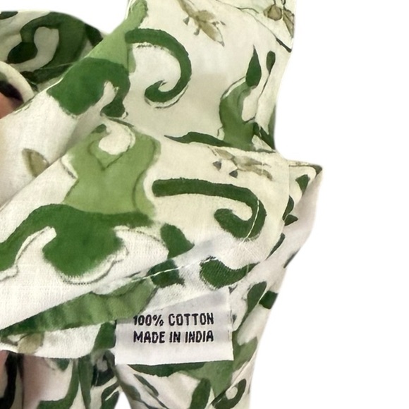 Roberta Roller Rabbit Green Monkey Long Sleeve Pajama Top - Picture 7 of 8